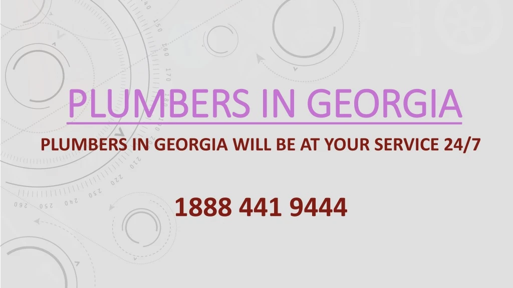 plumbers in georgia