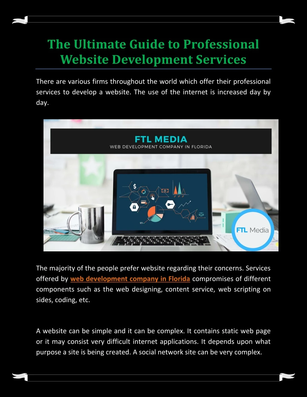 the ultimate guide to professional website