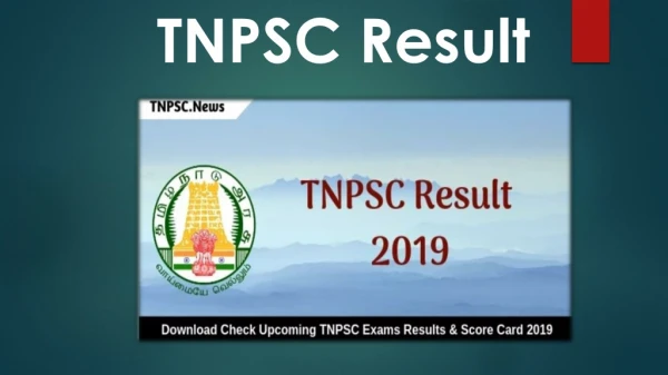 TNPSC Result 2019 Download Tamil Nadu PSC Exam Results Here