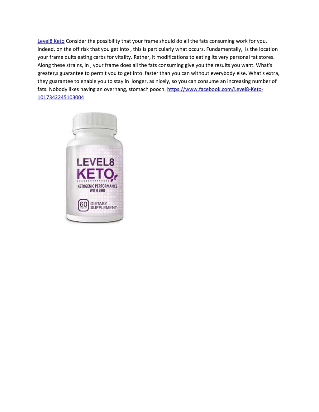 level8 keto consider the possibility that your