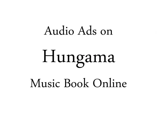 Hungama App Advertising Rates and Ad Options