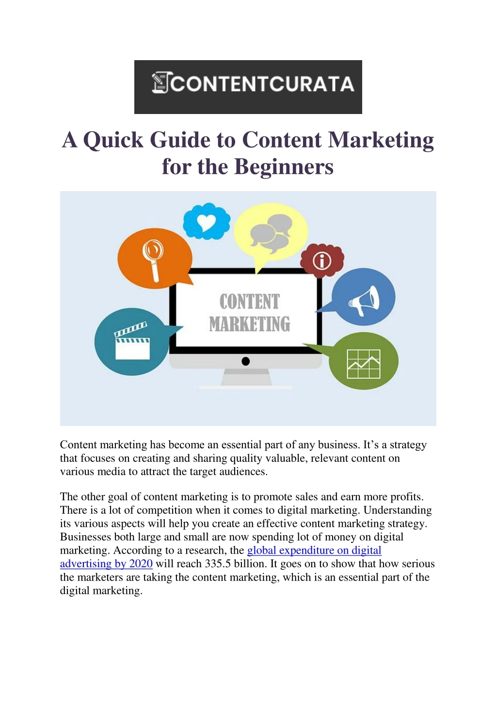 a quick guide to content marketing