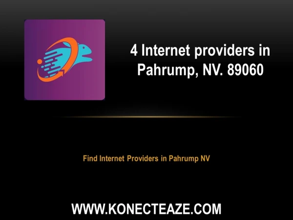 Find Internet Providers in Pahrump NV