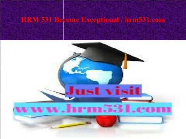 HRM 531 Become Exceptional / hrm531.com