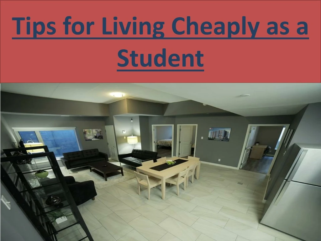 tips for living cheaply as a student