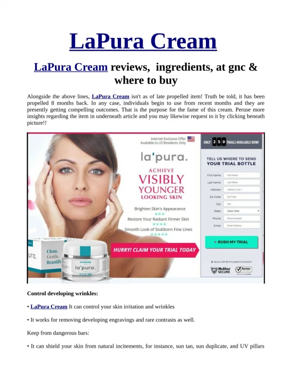 How You Can (Do) LaPura Cream In 24 Hours Or Less For Free