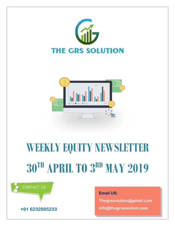 WEEKLY EQUITY NEWSLETTER 30TH APRIL TO 3RD MAY 2019