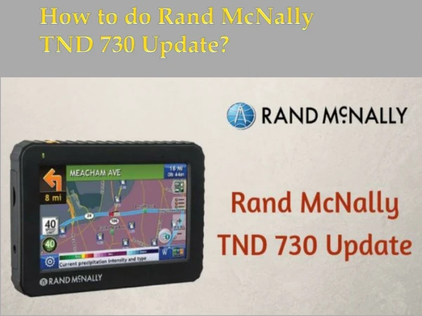 How to do Rand McNally TND 730 Update?