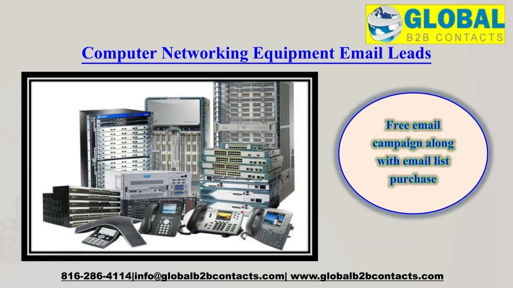 computer networking equipment email leads