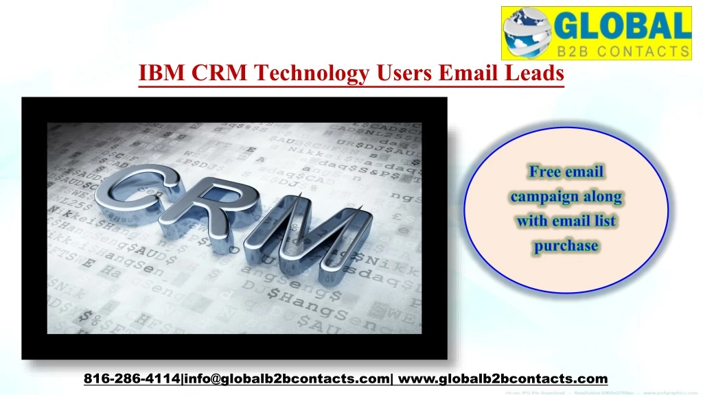 ibm crm technology users email leads