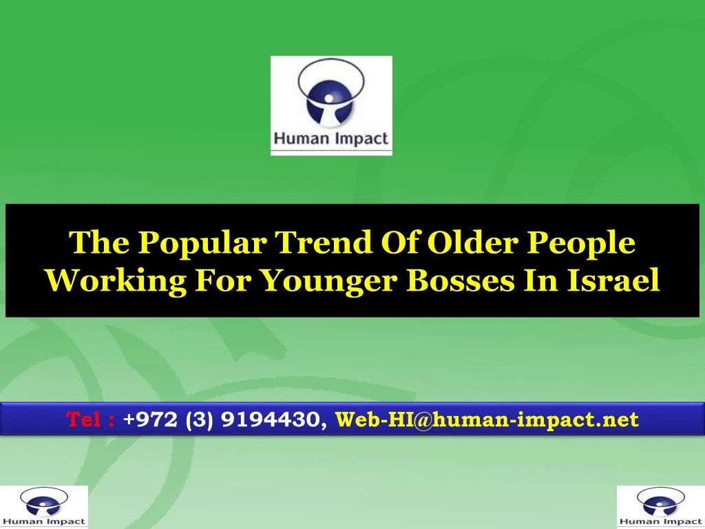 the popular trend of older people working