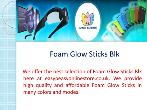 Foam Glow Sticks Blk