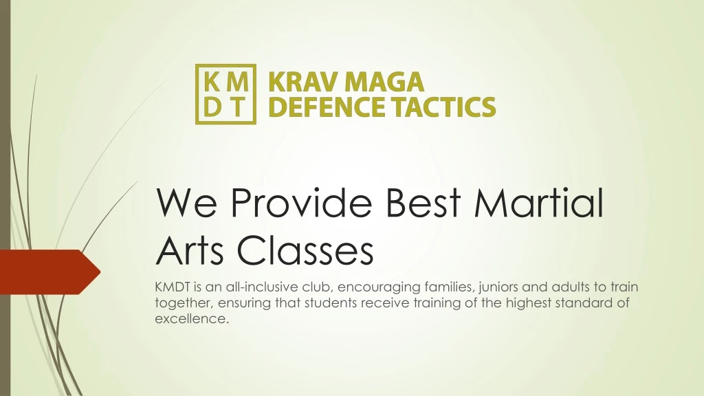 we provide best martial arts classes