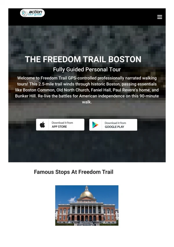 freedom trail audio tour
