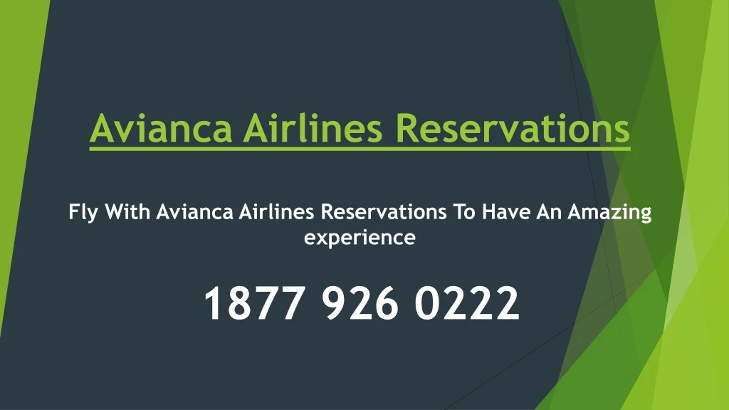 avianca airlines reservations