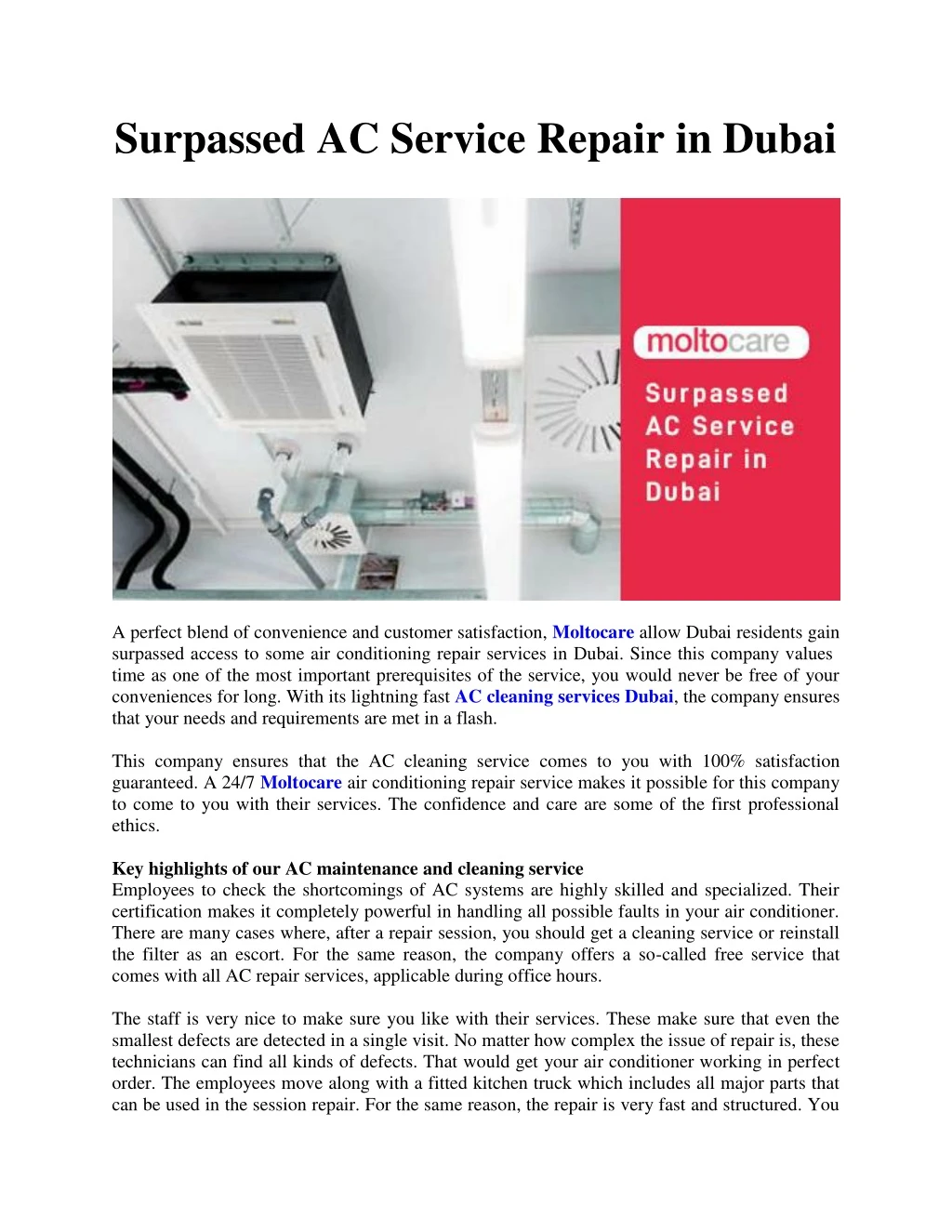 surpassed ac service repair in dubai