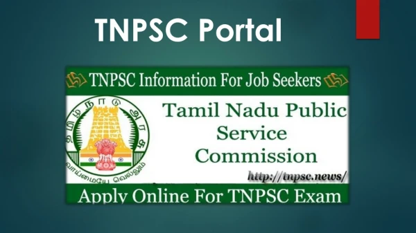 TNPSC Portal Login to Tamil Nadu PSC Exams, Recruitments, Admit Card