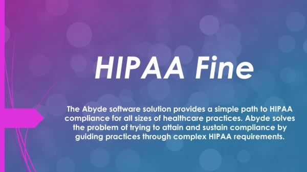 HIPAA Fine-Abyde.com