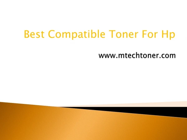 Best Compatible Toner for HP