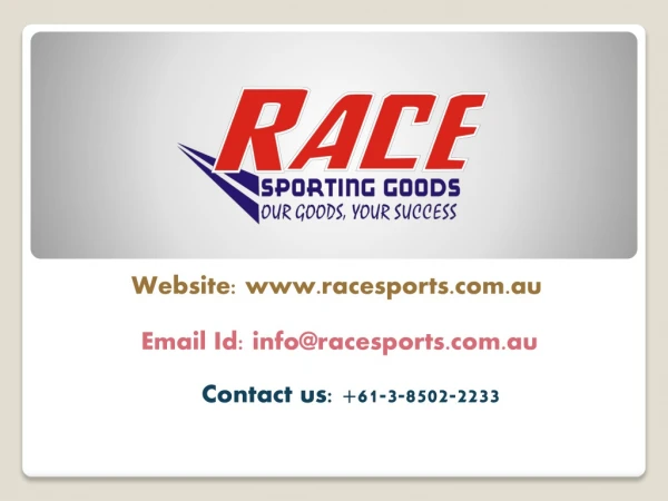 Buy Cricket Gear With High Quality In Melbourne - Race Sporting Goods