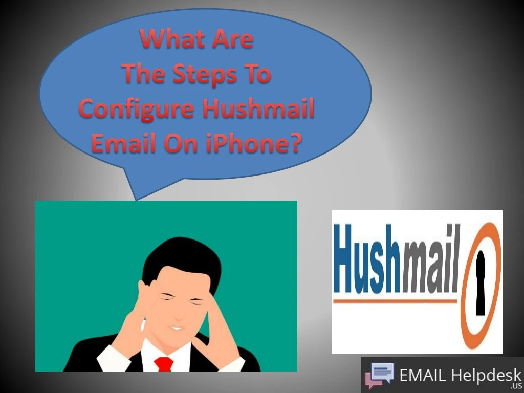 what are the steps to configure hushmail email