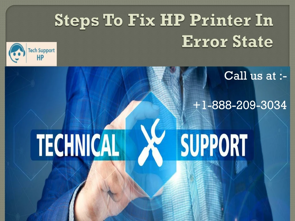 steps to fix hp printer in error state