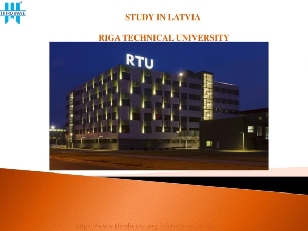 Riga Technical University in Latvia