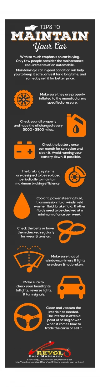 Tips to maintain your car - slide 1