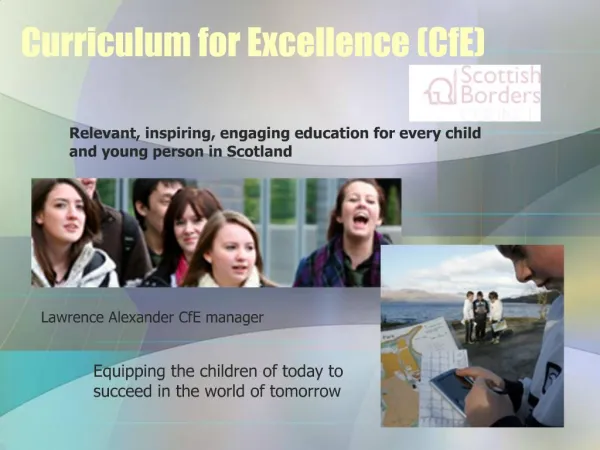 Curriculum for Excellence CfE