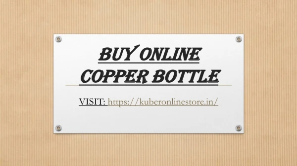 BUY Online Copper Bottle