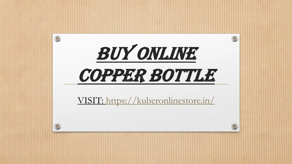 buy online copper bottle