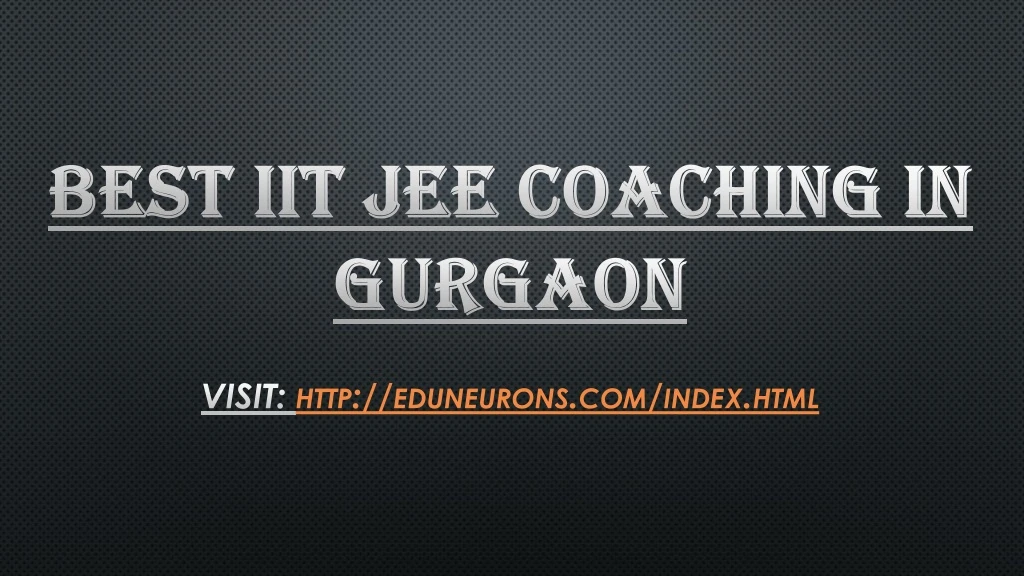 best iit jee coaching in gurgaon