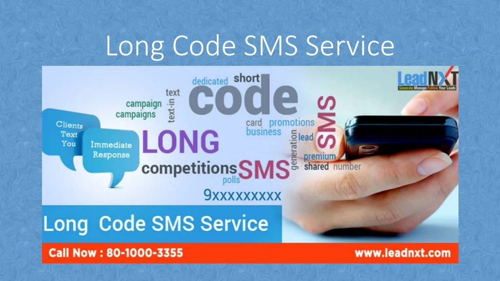 long code sms service