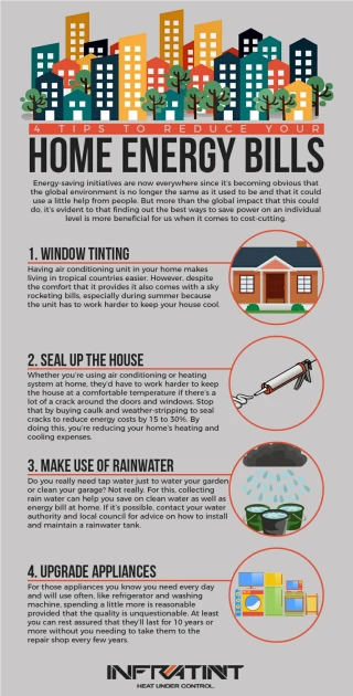 4 Tips To Reduce Your Home Energy Bills - slide 1