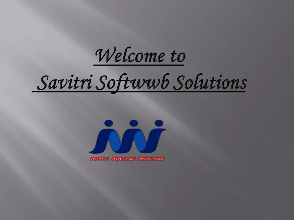 welcome to savitri softwwb solutions