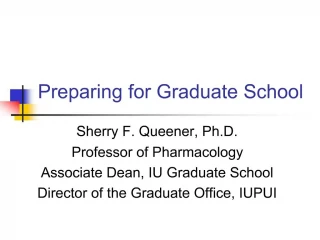 Preparing for Graduate School - slide 1