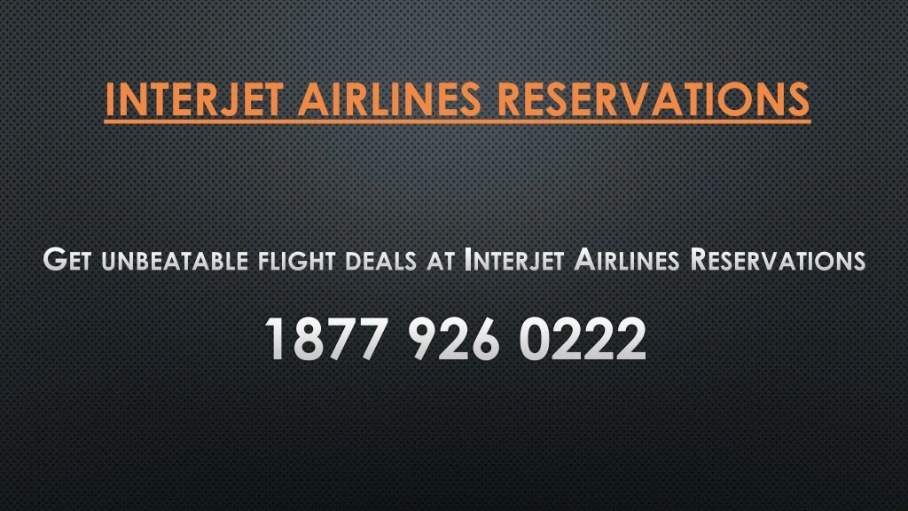 interjet airlines reservations