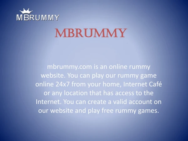 Play rummy online