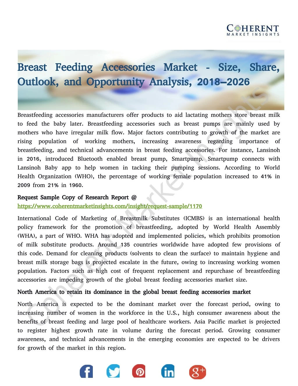 breast feeding accessories market size share