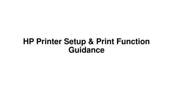 HP Printer Setup and Installation Guidance | 123.hp.com