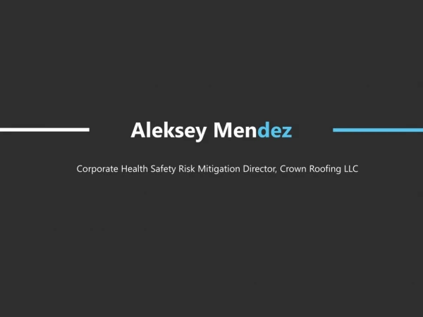 Aleksey Mendez - Safety Professional From Florida