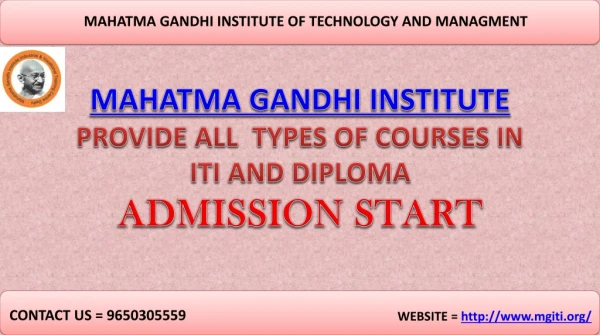 ITI Courses In Delhi | Industrial Training Institute In Delhi - MGITI