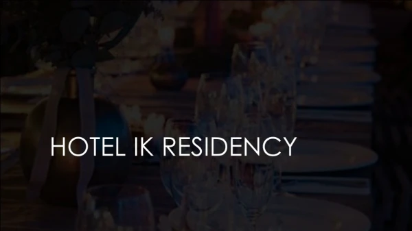 Hotel IK london residency