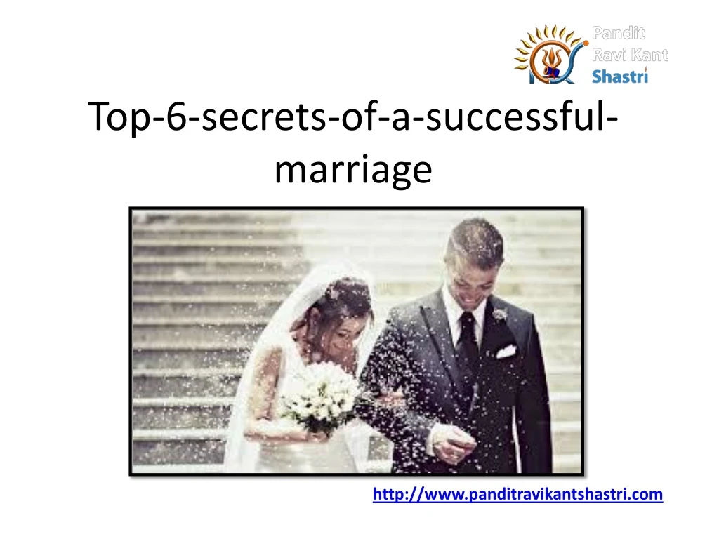 top 6 secrets of a successful marriage