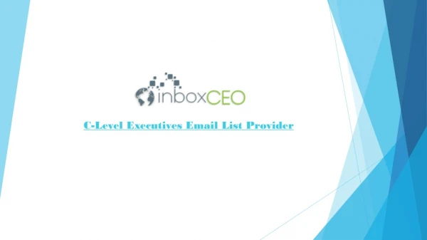 Best C Level Executives Email List Providers in USA  - inboxCEO