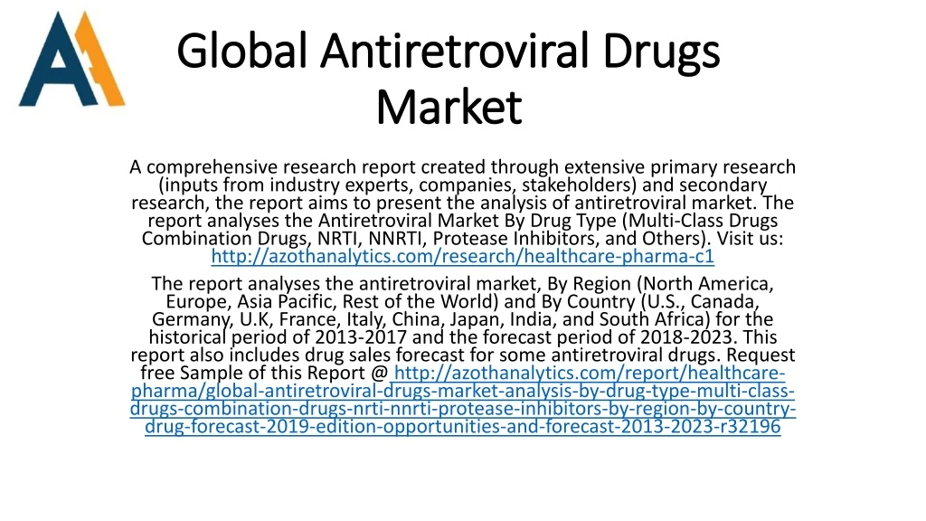 global antiretroviral drugs market