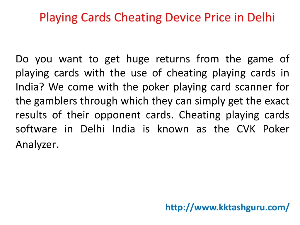 playing cards cheating device price in delhi