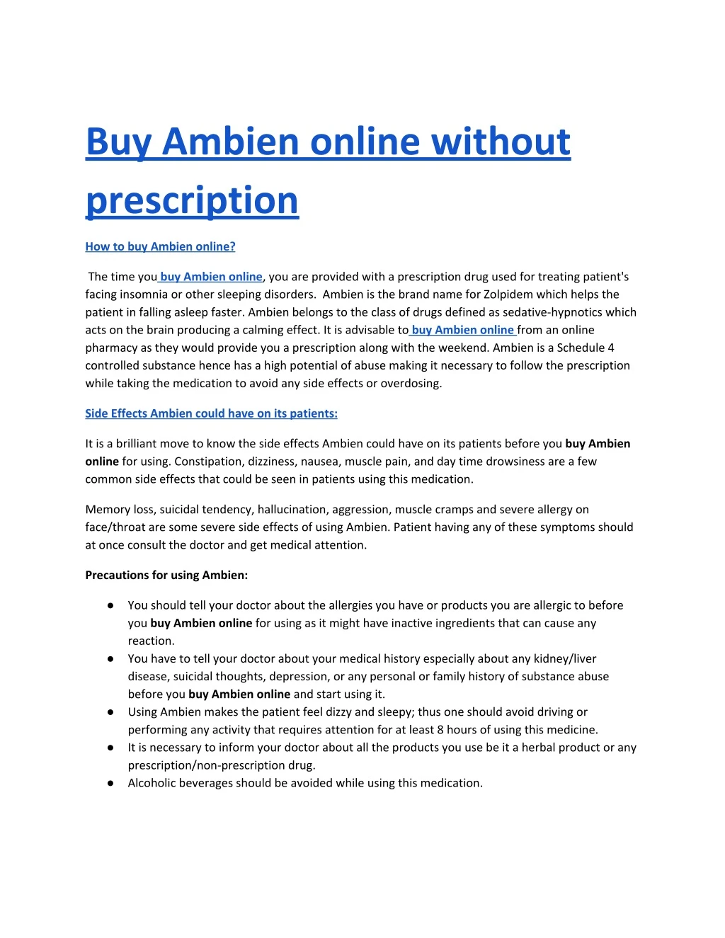 buy ambien online without prescription