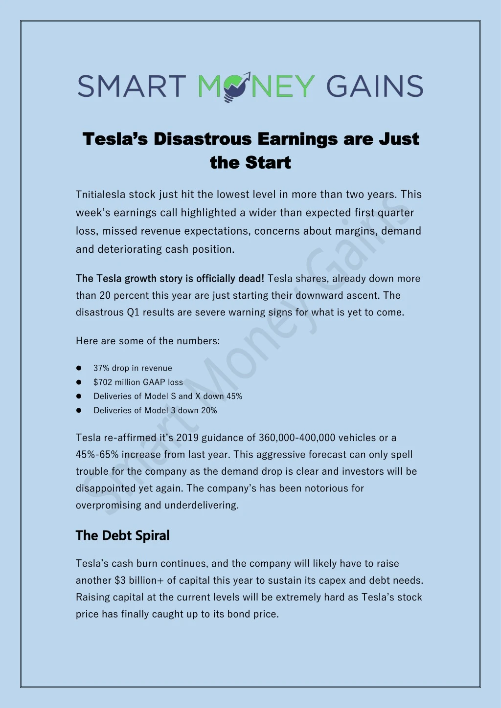 tesla tesla s s disastrous disastrous earnings