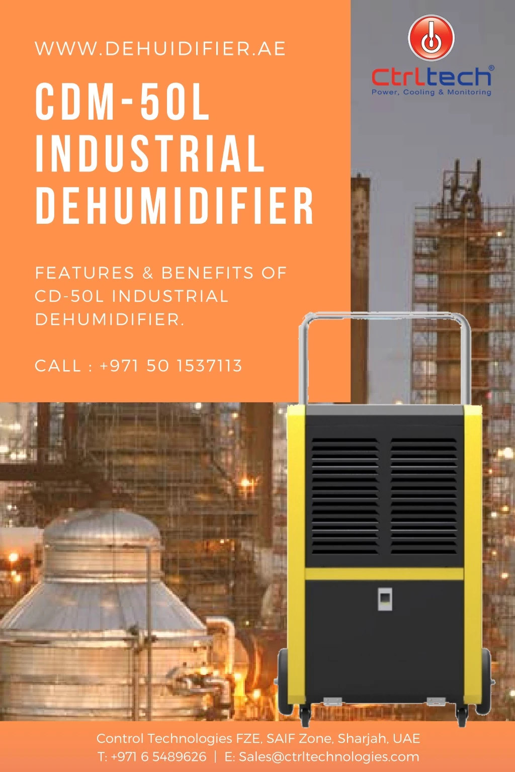 www dehuidifier ae cdm 50l industrial dehumidifier